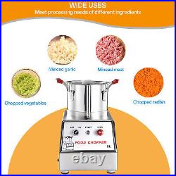 5 L Electric Food Chopper Electric Stainless Steel Processor Meat Grinder Mixer