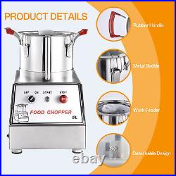 5 L Electric Food Chopper Electric Stainless Steel Processor Meat Grinder Mixer