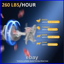 #5 Stainless Steel Meat Grinder, 0.4 HP 300W, Mirror Polishing, Heavy Duty, S #5 Stainless Steel Meat Grinder, 0.4 HP 300W, Mirror Polishing, Heavy Duty, S