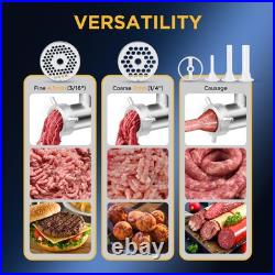 #5 Stainless Steel Meat Grinder, 0.4 HP 300W, Mirror Polishing, Heavy Duty, S #5 Stainless Steel Meat Grinder, 0.4 HP 300W, Mirror Polishing, Heavy Duty, S