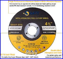 500 Pcs 4-1/2 x 1/16 x 7/8 Cut-off Wheels Cutting Discs Stainless Steel Metal