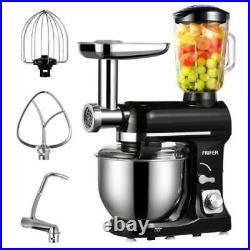 500w 3In1 Stand Mixer Stainless Steel 5QT Bowl Meat Grinder Blender 6 Speed 5L