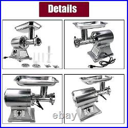 550LB/h Commercial Meat Grinder, 1100W Electric Sausage Stuffer, 193RPM Heavy Duty