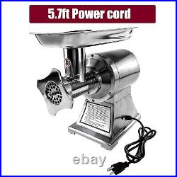 550LB/h Commercial Meat Grinder, 1100W Electric Sausage Stuffer, 193RPM Heavy Duty