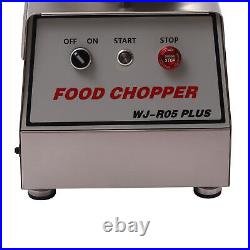 550W 5.3Qt Electric Food Processor Food Grinder Stainless Steel Food Chopper
