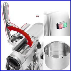 550W Electric Cheese Grater Butter Bread Bran Shredder Grinder Stainless Steel