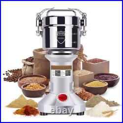 550g Grain Mill Grinder 2000W Electric Stainless Steel Grain Grinder High-Spe