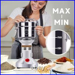 550g Grain Mill Grinder 2000W Electric Stainless Steel Grain Grinder High-Spe