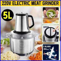 5L Stainless steel meat grinder Food processing machine