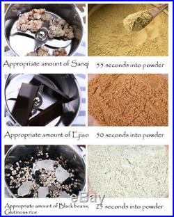 600-2500g 220V Electric Grain Grinder Mill Powder Herb Cereal Wheat Flour