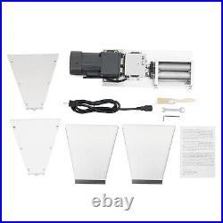 60W Electric 4L Grain Mill Stainless Steel Grinder Crusher Two-roller Mill 75RPM