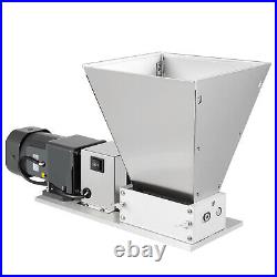 60W Electric 4L Grain Mill Stainless Steel Grinder Crusher Two-roller Mill 75RPM