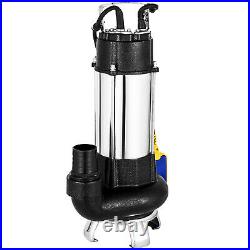 6340GPHSump Pump 1.5HP Industrial Sewage Cutter Grinder Cast iron Submersible