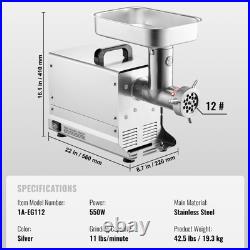 660lb/h Heavy Duty Commercial Electric Meat Grinder #12 Sausage Stuffer Machine 660lb/h Heavy Duty Commercial Electric Meat Grinder #12 Sausage Stuffer Machine