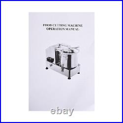 750W Commercial Food Processor Stainless Steel Electric Vegetable Meat Chopper