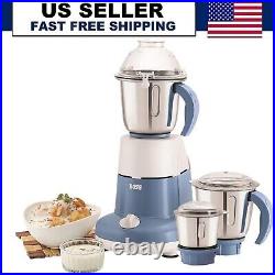 750W Mixer Stainless Steel Bowl Grinder with 3 Jars 3 Speed Setting with Incher