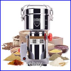 750g Grain Mill Grinder 2800W Electric Stainless Steel Grain Grinder High-Spe