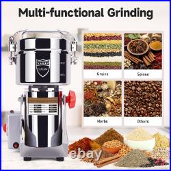 750g Grain Mill Grinder 2800W Electric Stainless Steel Grain Grinder High-Spe