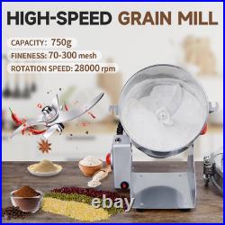 750g Grain Mill Grinder 2800W Electric Stainless Steel Grain Grinder High-Spe