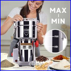 750g Grain Mill Grinder 2800W Electric Stainless Steel Grain Grinder High-Spe