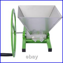 7L Manual Juicer Grinder, Portable Fruit crusher with wheel Stainless Steel fruit