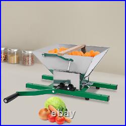 7L Stainless Steel Fruit Crusher Pulper Masher Grinder Apple Juice Wine Cider