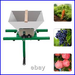 7L Stainless Steel Fruit Crusher Pulper Masher Grinder Apple Juice Wine Cider