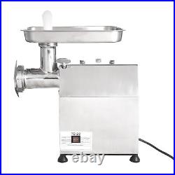 #8 0.50 HP Stainless Steel Electric Meat Grinder Machine Sausage Stuffer Filler