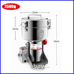 800g/2500g Commercial Spice Grinder Electric Grain Mill High Speed Grain Grinder