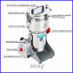 800g/2500g Commercial Spice Grinder Electric Grain Mill High Speed Grain Grinder