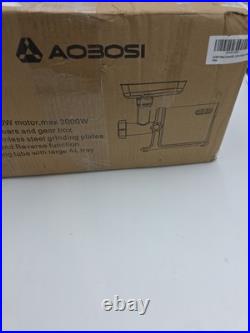 AAOBOSI Electric Meat Grinder 3000W Heavy Duty Stainless Steel Meat Mincer wit AAOBOSI Electric Meat Grinder 3000W Heavy Duty Stainless Steel Meat Mincer wit