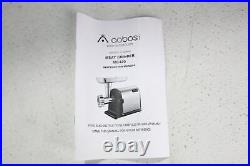AAOBOSI MG420 Electric Meat Grinder Heavy Duty Stainless Steel Mincer Silver