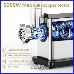 AAOBOSI Meat Grinder Electric 3000W Max with Touch Color Screen, Auto-Reverse AAOBOSI Meat Grinder Electric 3000W Max with Touch Color Screen, Auto-Reverse