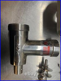 ALFA 12SSCCA Complete Stainless Steel Meat Grinder Attachment