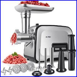 ALTRA Meat Grinder Electric, Sausage Maker with 3 Stainless Steel Sausage Tub