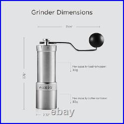 AXSIO Manual Coffee Grinder with CNC Stainless Steel Conical Burr, Hand Coffee