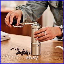 AXSIO Manual Coffee Grinder with CNC Stainless Steel Conical Burr, Hand Coffee