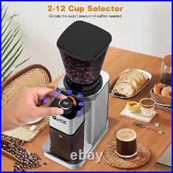 Adjustable Electric Coffee Grinder Stainless Steel for Optimal Flavor