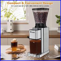 Adjustable Electric Coffee Grinder Stainless Steel for Optimal Flavor