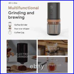 All-In-One Grinding & Brewing Portable Coffee Grinder Beans Grinder Coffee Maker