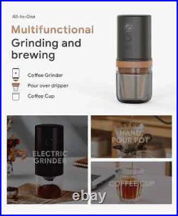 All-In-One Grinding & Brewing Portable Coffee Grinder Beans Grinder Coffee Maker