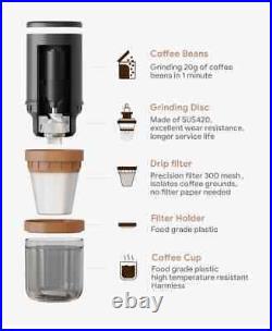 All-In-One Grinding & Brewing Portable Coffee Grinder Beans Grinder Coffee Maker