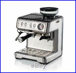 Ariete Metal Espresso Machine with Grinder, Coffee Maker, 1600W