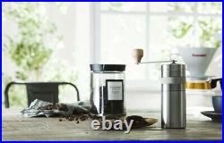 BONMAC Coffee mill CM-02S Ceramic hand grinder Made in Japan Silver OMa