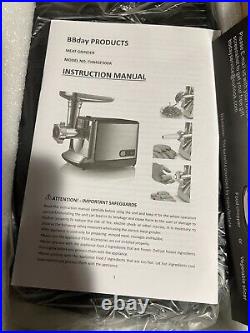 BRAND NEW BBday ELECTRIC MEAT GRINDER Powerful Food HEAVY DUTY sausage ground
