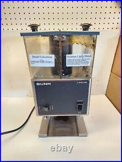 BUNN Coffee Grinder Low Profile Dual Hopper Stainless Commercial LPG-2E Video