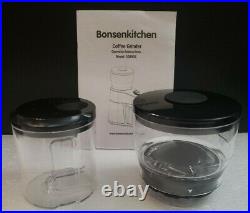 Bonsenkitchen Grinder Of Coffee Electric With Blades Stainless Steel 200W CG8901