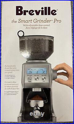 Breville BCG820BSSXL 18 oz Smart Grinder Pro Coffee Grinder 60 Grind Settings