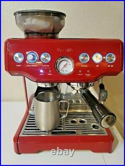 Breville Barista Express BES870CBXL Espresso Machine with Grinder Cranberry Red