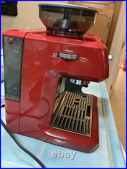 Breville Barista Express BES870XL Espresso Machine with Grinder Cranberry Red